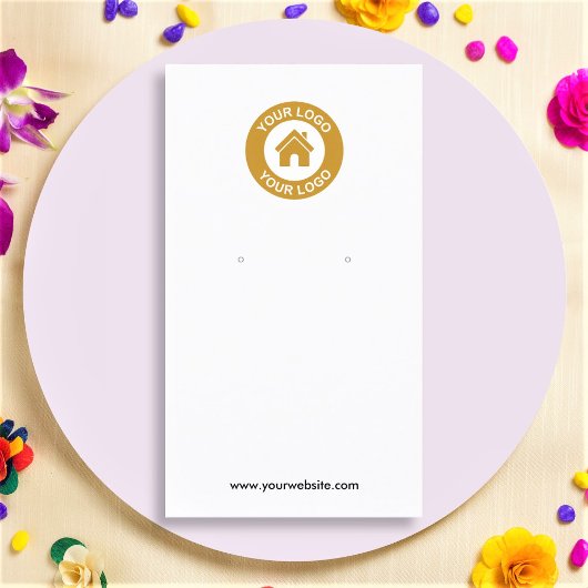 Carte d'affichage simple et personnalisée du logo