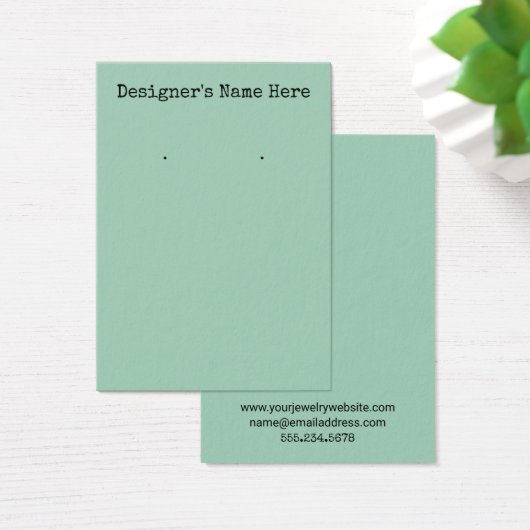Carte d'affichage simple et verte du support d'ore (Bureau)
