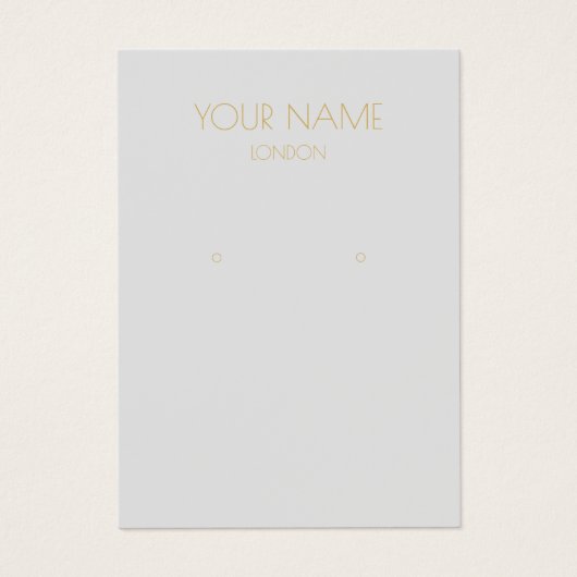 Carte d'affichage simple Grey (Devant)