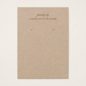 Carte d'affichage simple Kraft (Devant)