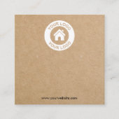 Carte d'affichage simple Kraft Papier à oreille bi (Devant)