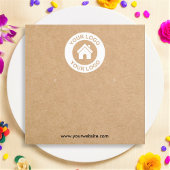 Carte d'affichage simple Kraft Papier à oreille bi