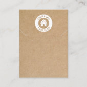 Carte d'affichage simple Kraft Papier Collier Brac (Devant)