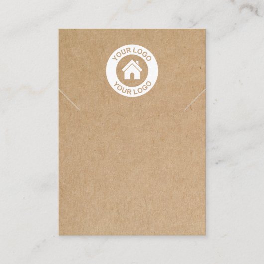 Carte d'affichage simple Kraft Papier Collier Brac (Devant)
