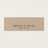 Carte d'affichage simple Kraft Stud portant bijoux (Devant)