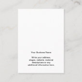 Carte d'affichage simple Logo Chaîne blanche Boucl (Dos)