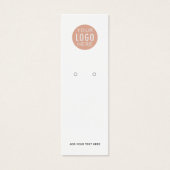 Carte d'affichage simple logo d'entreprise personn (Devant)