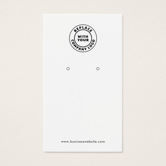 Carte d'affichage simple logo professionnel QR Cod (Devant)