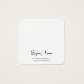 Carte d'affichage simple minimaliste pour oreille (Devant)