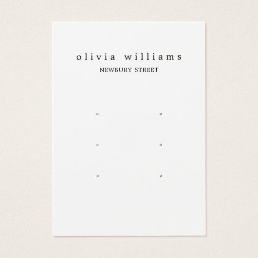 Carte d'affichage simple moderne 3 oreilles (Devant)