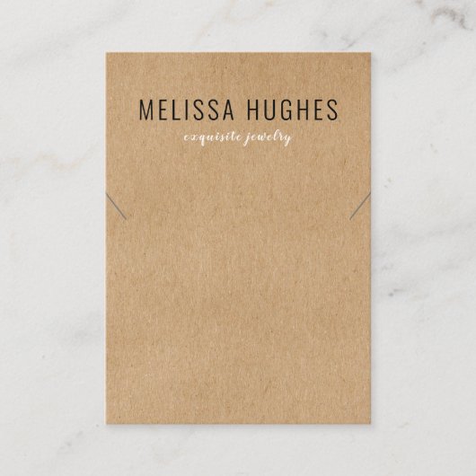 Carte d'affichage simple, moderne et rustique (Devant)