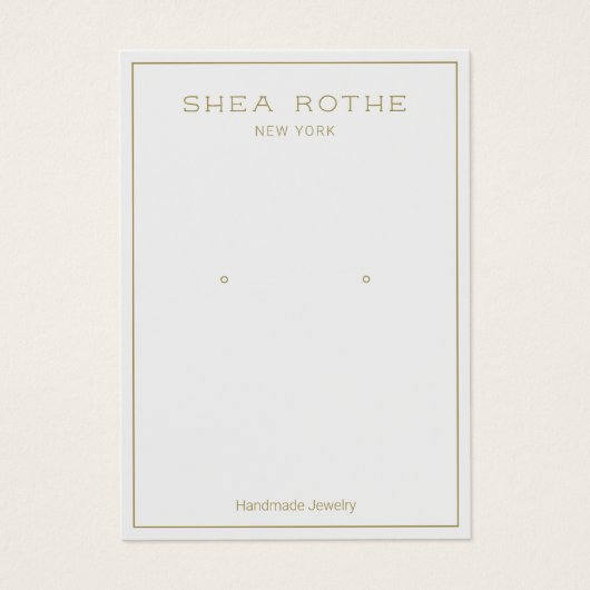 Carte d'affichage simple moderne gris clair (Devant)