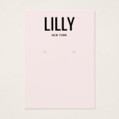 Carte d'affichage simple moderne rose clair (Devant)