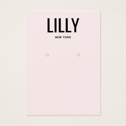 Carte d'affichage simple moderne rose clair (Devant)