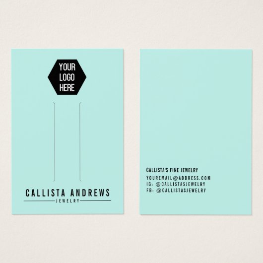 Carte d'affichage simple Monnaie Noire multiple (Devant & derrière)