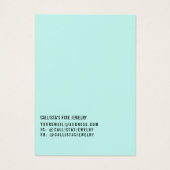 Carte d'affichage simple Monnaie Noire multiple (Dos)