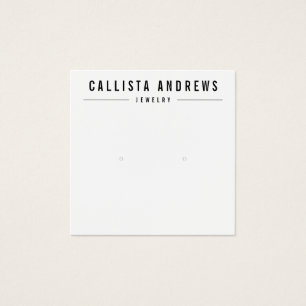 Carte d'affichage simple Noir Blanc