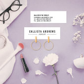 Carte d'affichage simple Noir Blanc