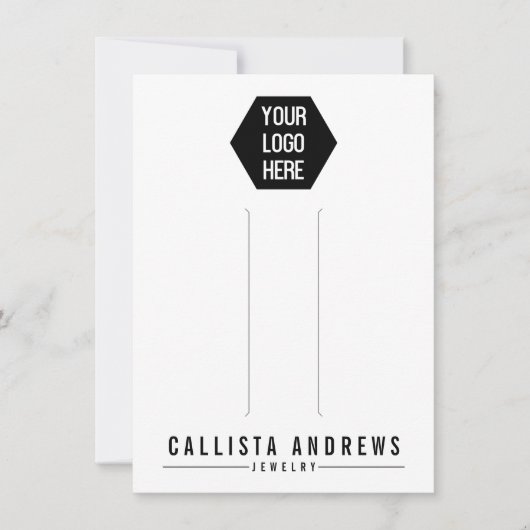 Carte d'affichage simple noir blanc à cheveux mult (Devant)