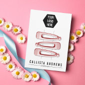 Carte d'affichage simple noir blanc à cheveux mult