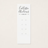 Carte d'affichage simple noir blanc à oreille mult (Devant)