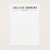 Carte d'affichage simple noir blanc à plusieurs co (Devant)