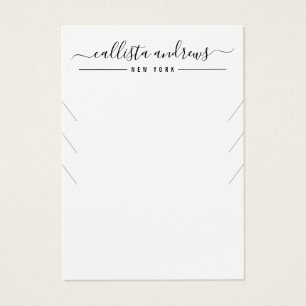 Carte d'affichage simple noir blanc à plusieurs co