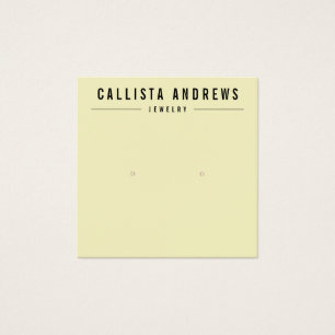 Carte d'affichage simple noir jaune à oreille