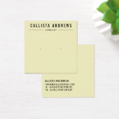 Carte d'affichage simple noir jaune à oreille (Bureau)