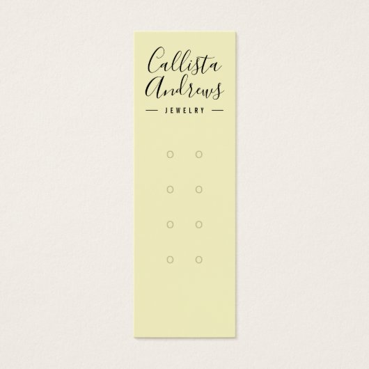 Carte d'affichage simple Noir Jaune multiple oreil (Devant)