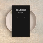 Carte d'affichage simple Noir moderne à longue ore