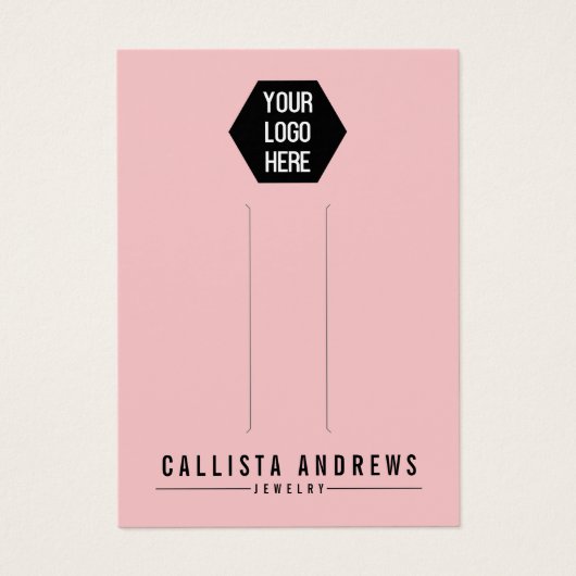 Carte d'affichage simple noir rose à cheveux multi (Devant)