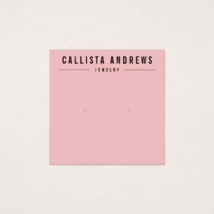 Carte d'affichage simple Noir Vierge rose