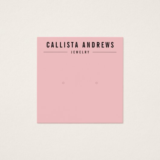 Carte d'affichage simple Noir Vierge rose (Devant)