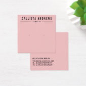 Carte d'affichage simple Noir Vierge rose (Bureau)