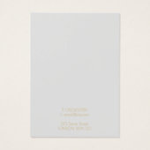 Carte d'affichage simple or géométrique (Dos)