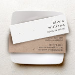 Carte d'affichage simple papier Kraft<br><div class="desc">Élégant support d'oreille en papier kraft rustique avec deux points imprimés "marqueurs",  ce n'est pas pré. Pour l'expédition,  les demandes de stock de carte et les prix contactez Zazzle directement.</div>