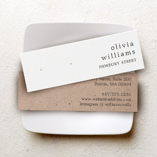 Carte d'affichage simple papier Kraft