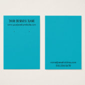 Carte d'affichage simple Porte-oreille bleu Scuba (Devant & derrière)