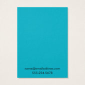 Carte d'affichage simple Porte-oreille bleu Scuba (Dos)