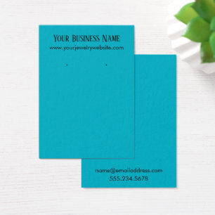 Carte d'affichage simple Porte-oreille bleu Scuba