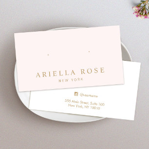 Carte d'affichage simple pour bijoux à oreille ros