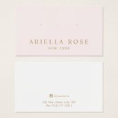 Carte d'affichage simple pour bijoux à oreille ros (Devant & derrière)