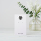 Carte d'affichage simple pour logo et code QR (Debout devant)
