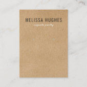 Carte d'affichage simple Rustique Kraft (Devant)