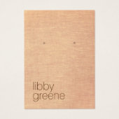 Carte d'affichage simple Rustique Tan Jewelry (Devant)