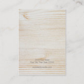 Carte d'affichage simple Terra Cotta en bois Brown (Dos)