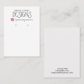 Carte d'affichage simple Vintage d'écoute Instagra (Devant / Derrière)