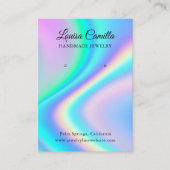 Carte d'affichage tendance des oreilles holographi (Devant)