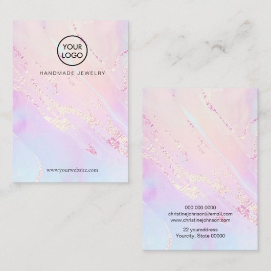 Carte d'affichage texture abstraite (Devant / Derrière)